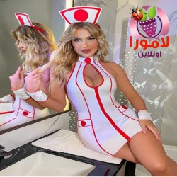 لانجيري تنكري دكتورة أبيض قطعة واحدة سكسي"