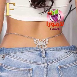 دلاية الفراشة على سلسلة الظهر المعدنية