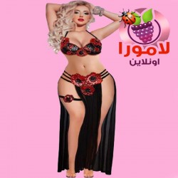 بدلة رقص لانجيري مفتوحة الجانبين بإطلالة ساحرة