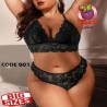 لانجيرى حريمى بيج سايز كود 901 لون أسود