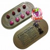شريط اكس باور دول 130mg أقراص حمراء مستديرة للانتصاب وأقراص بينك شكل قلب لتأخير القذف